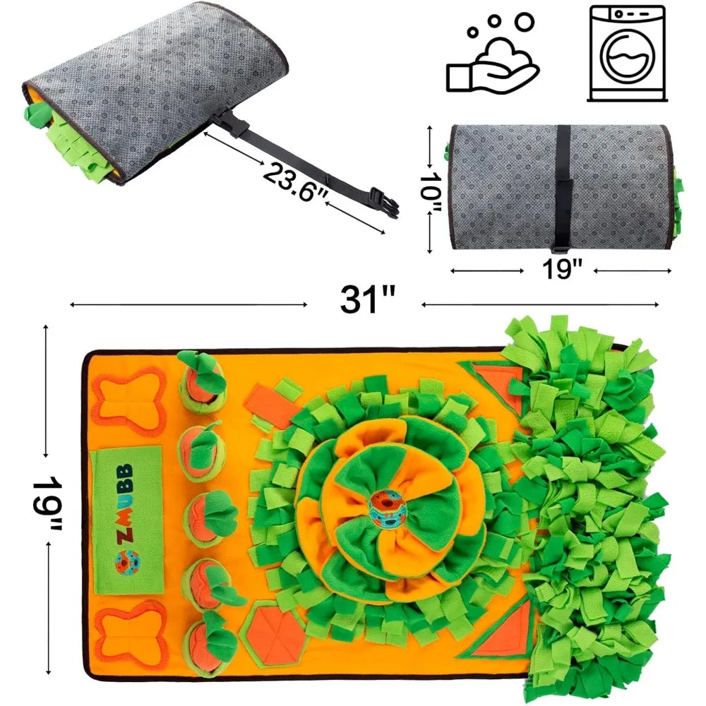 Pet Snuffle Mat for Dogs Nosework and Slow Feeder Toy