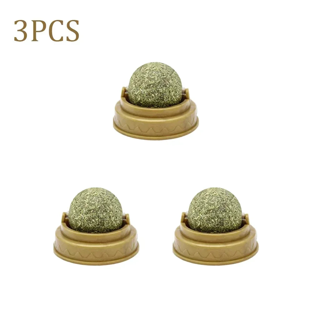 Catnip Toys Set Edible Catmint Balls For Safe Play