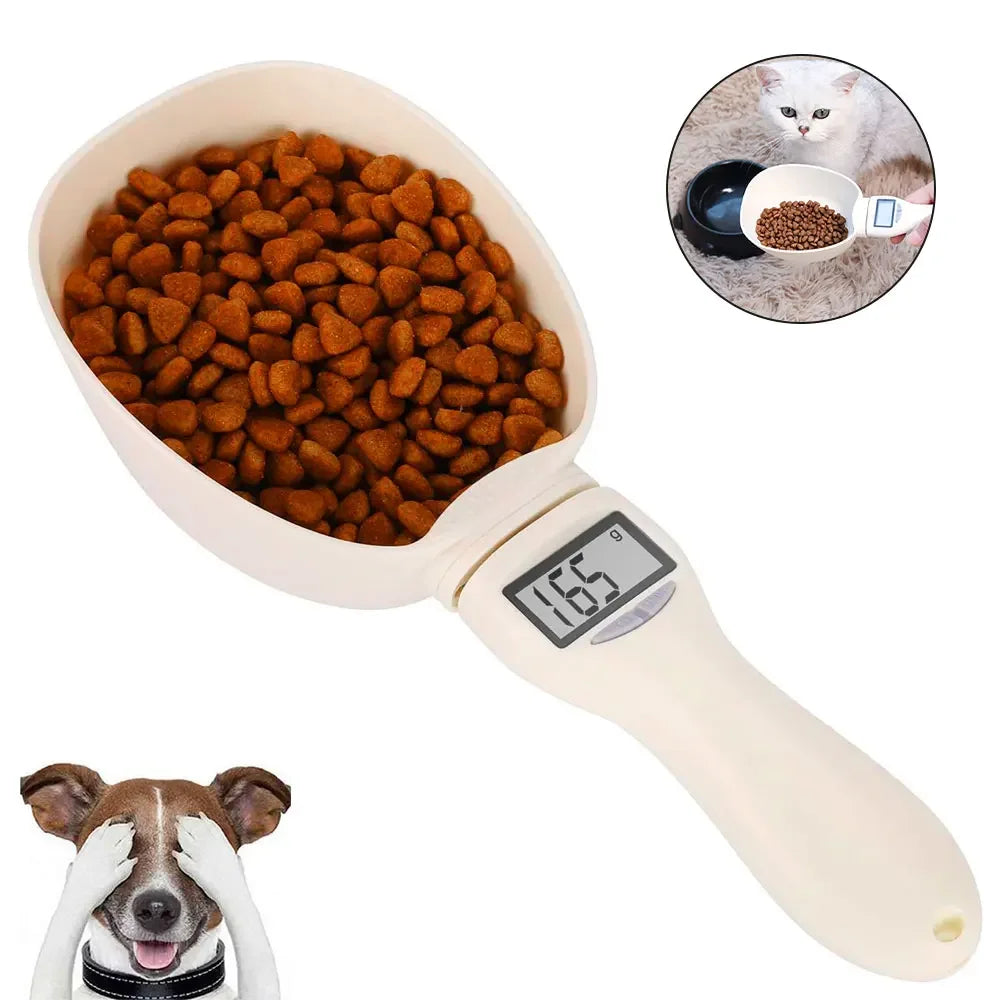 Pet Food Measuring Scoop Digital Spoon Scale With LED Display