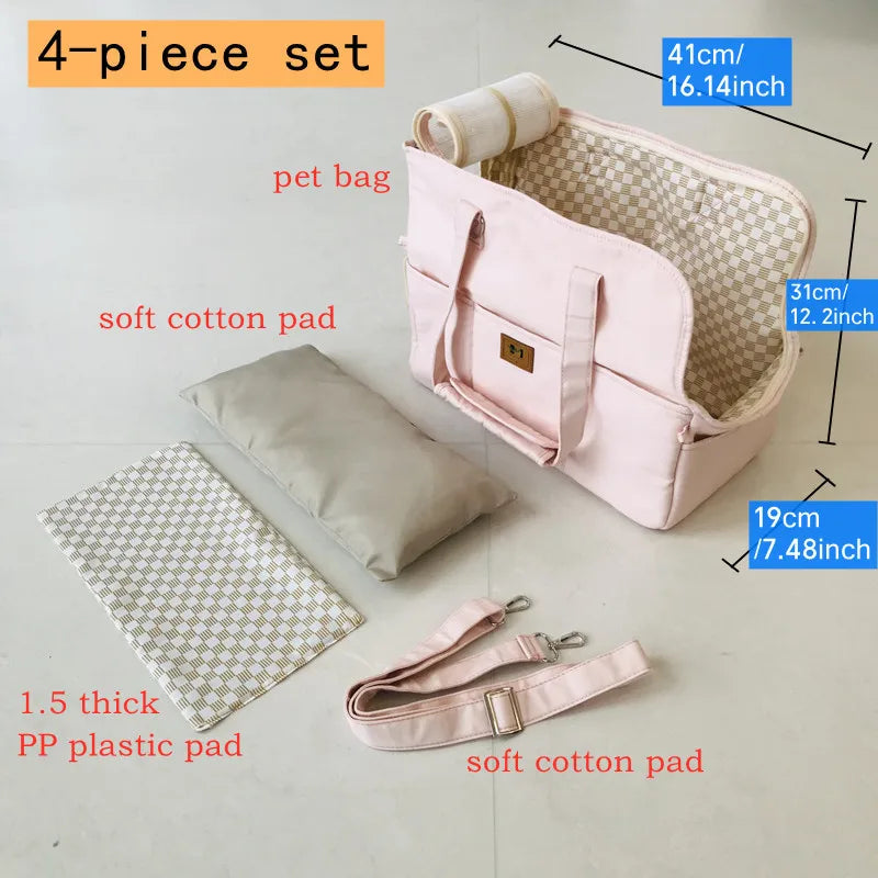 Portable Pet Carrier Bag for Cats and Small Dogs Breathable