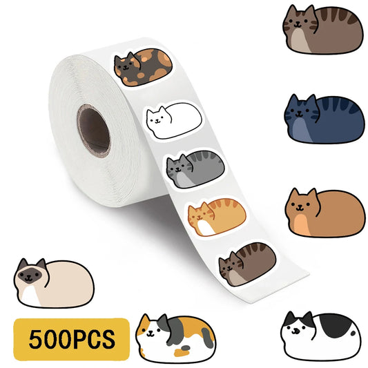 Kawaii Cat Sticker Pack For Laptop Phone Skateboard