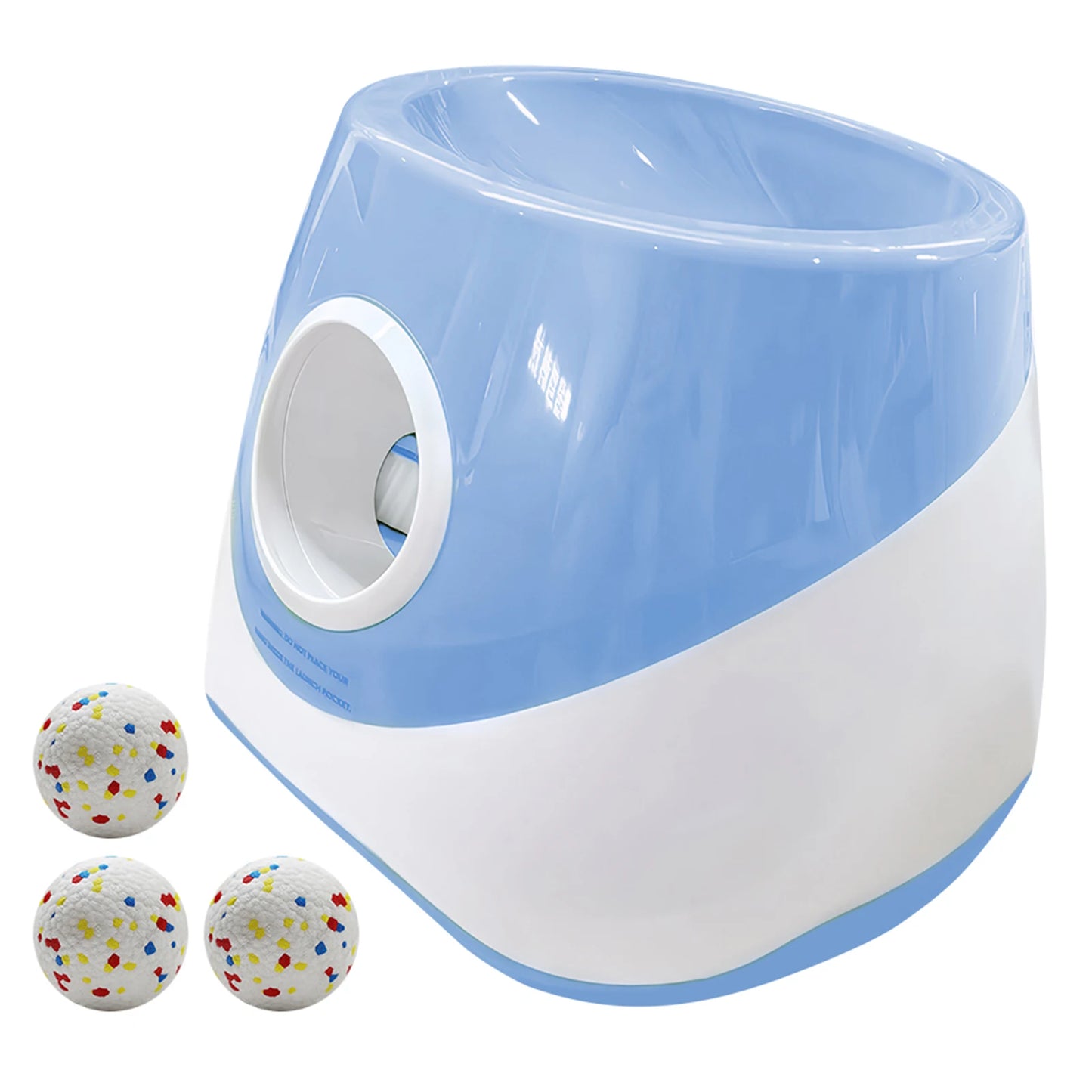 Automatic Dog Ball Launcher With 3 Tennis Balls Durable Design