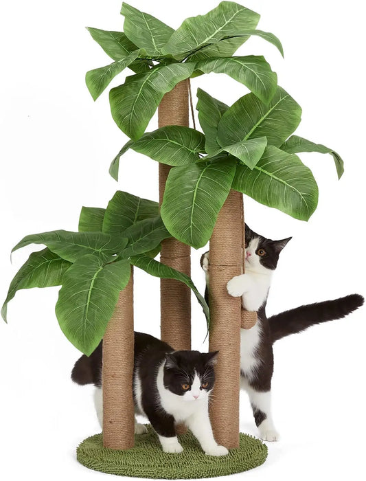 XMSJ Cat Scratching Post Tree With Interactive Dangling Balls