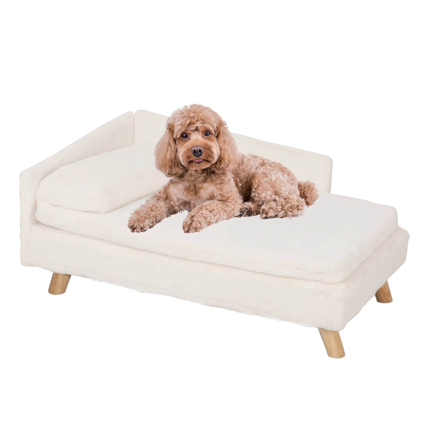 NONECN Elevated Pet Bed With Solid Wood Legs Sofa
