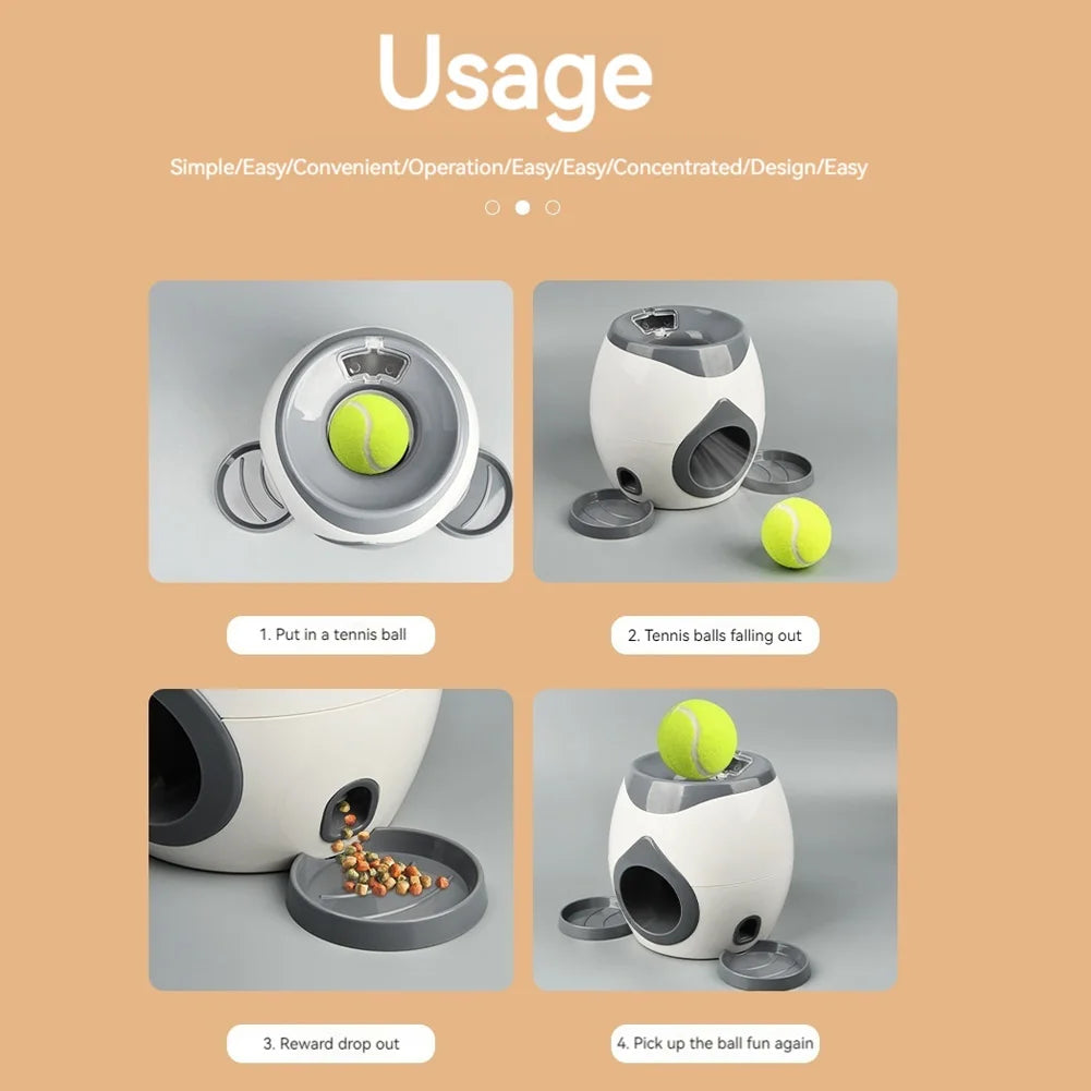 MOJOYCE Automatic Dog Ball Launcher for Small and Medium Dogs