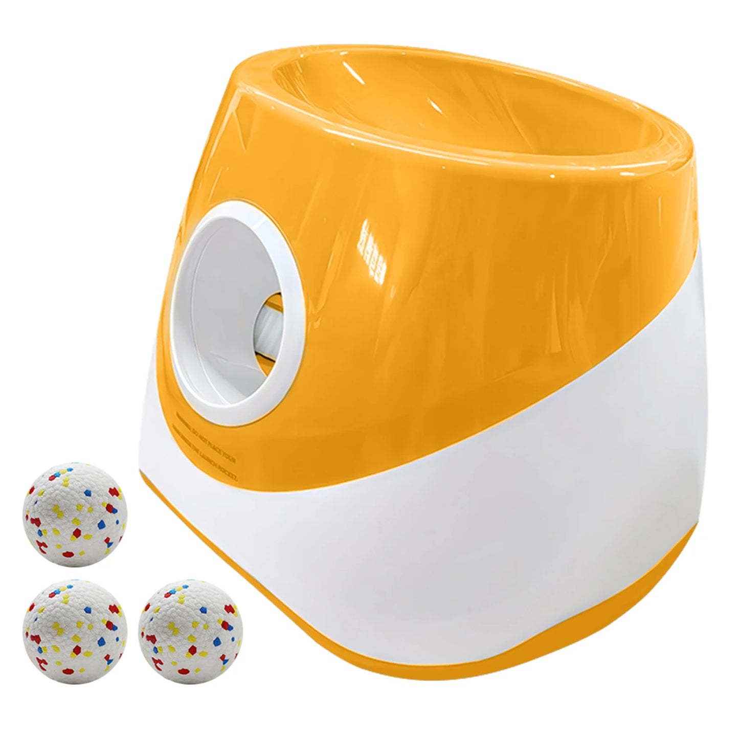 Automatic Dog Ball Launcher With 3 Tennis Balls Durable Design