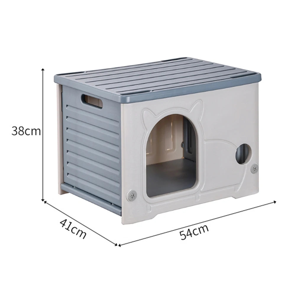 Alloet Outdoor Cat House Shelter Cozy Waterproof Pet Cave