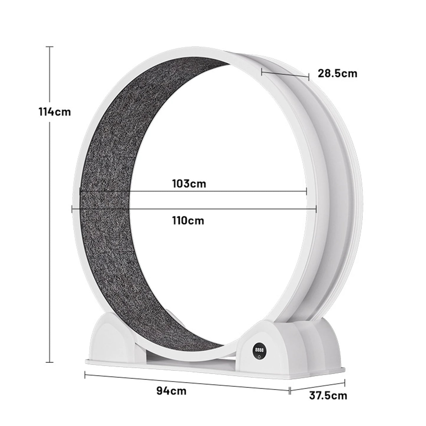 HiMISSCN Abs Cat Exercise Wheel For Indoor Cats Quiet Treadmill