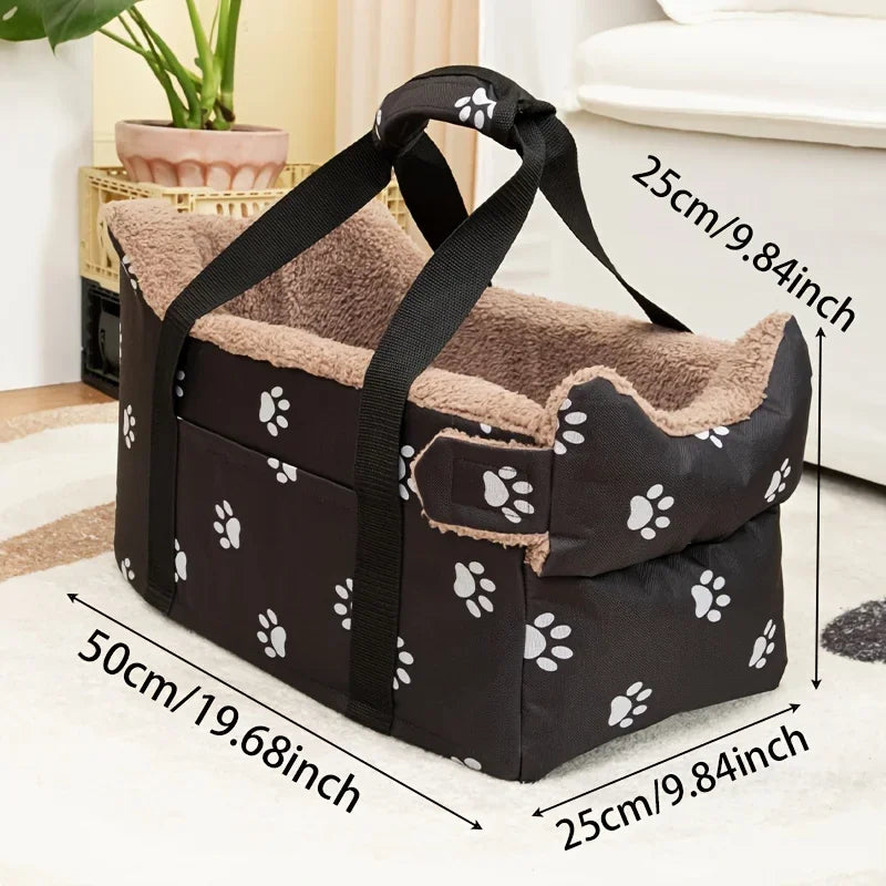 Cozy Portable Pet Booster Car Seat for Dogs and Cats