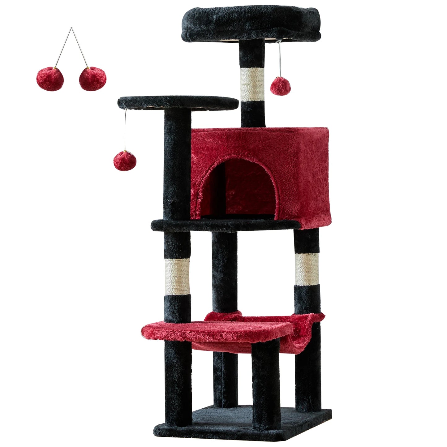JHK Cat Tree Tall Multi-Cat Climbing Tower Sisal Posts