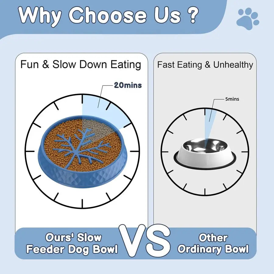 Pet Food Storage Container With Scoop And Slow Feeder Bowl