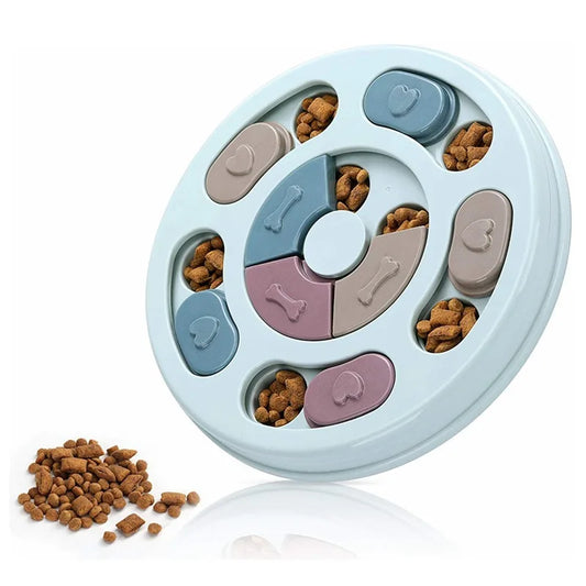 Dog Slow Feeder Hiding Bowl For Interactive Educational Toy