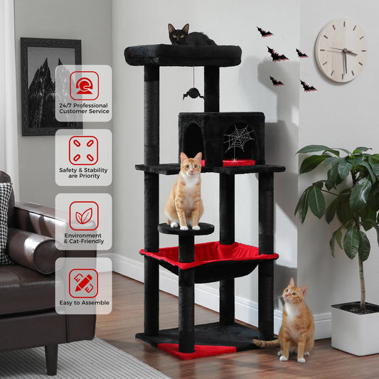 PAWZ Road Gothic Cat Tree Indoor Tower With Hammock
