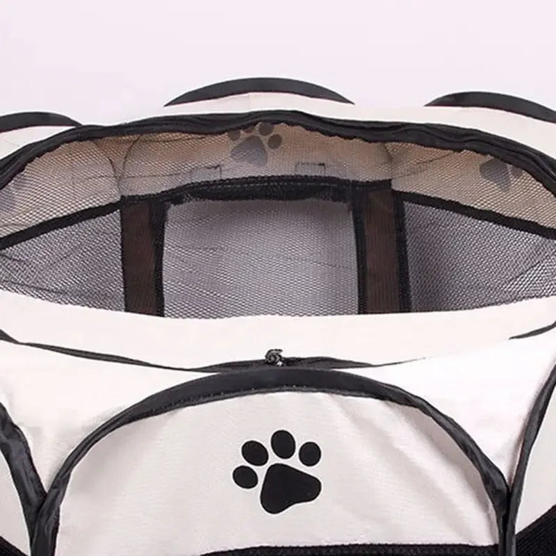 Portable Foldable Pet Tent Kennel Octagonal Fence Shelter