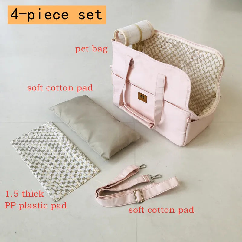 Portable Pet Carrier Bag for Cats and Small Dogs Breathable