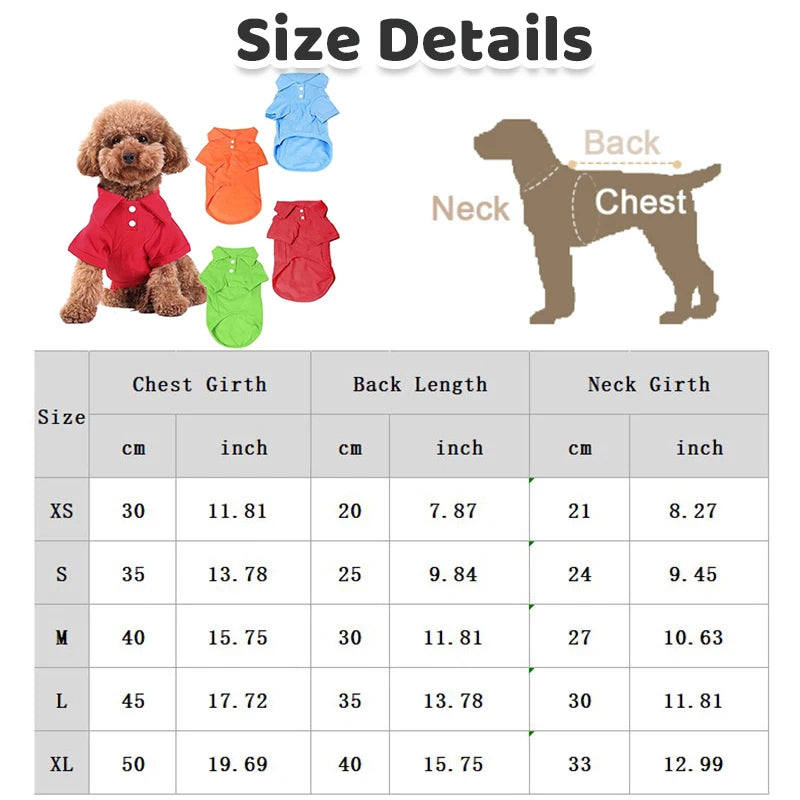 Doggyzstyle Summer Pet Vest Breathable Polo Shirt For Dogs