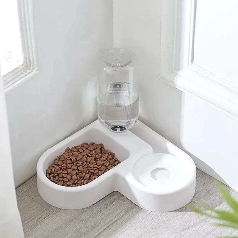Automatic Pet Water Bowl, Self Cleaning Cat Dog Feeder with Hygienic Moisture Proof Design, Smart Food Water Dispenser