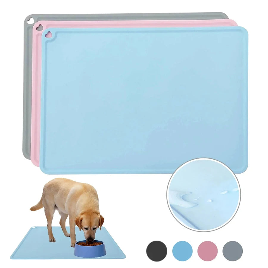 Silicone Pet Food Mat Non Slip Waterproof Cats And Dogs