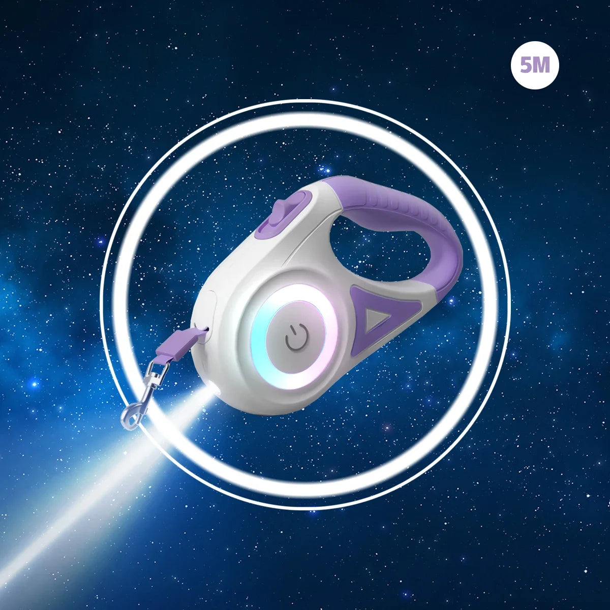 NONECN LED Retractable Dog Leash With Light For Pets