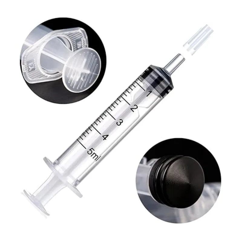 Non Needle Disposable Syringe Glue Dispensing And Pet Feeding 2.5ml-10ml