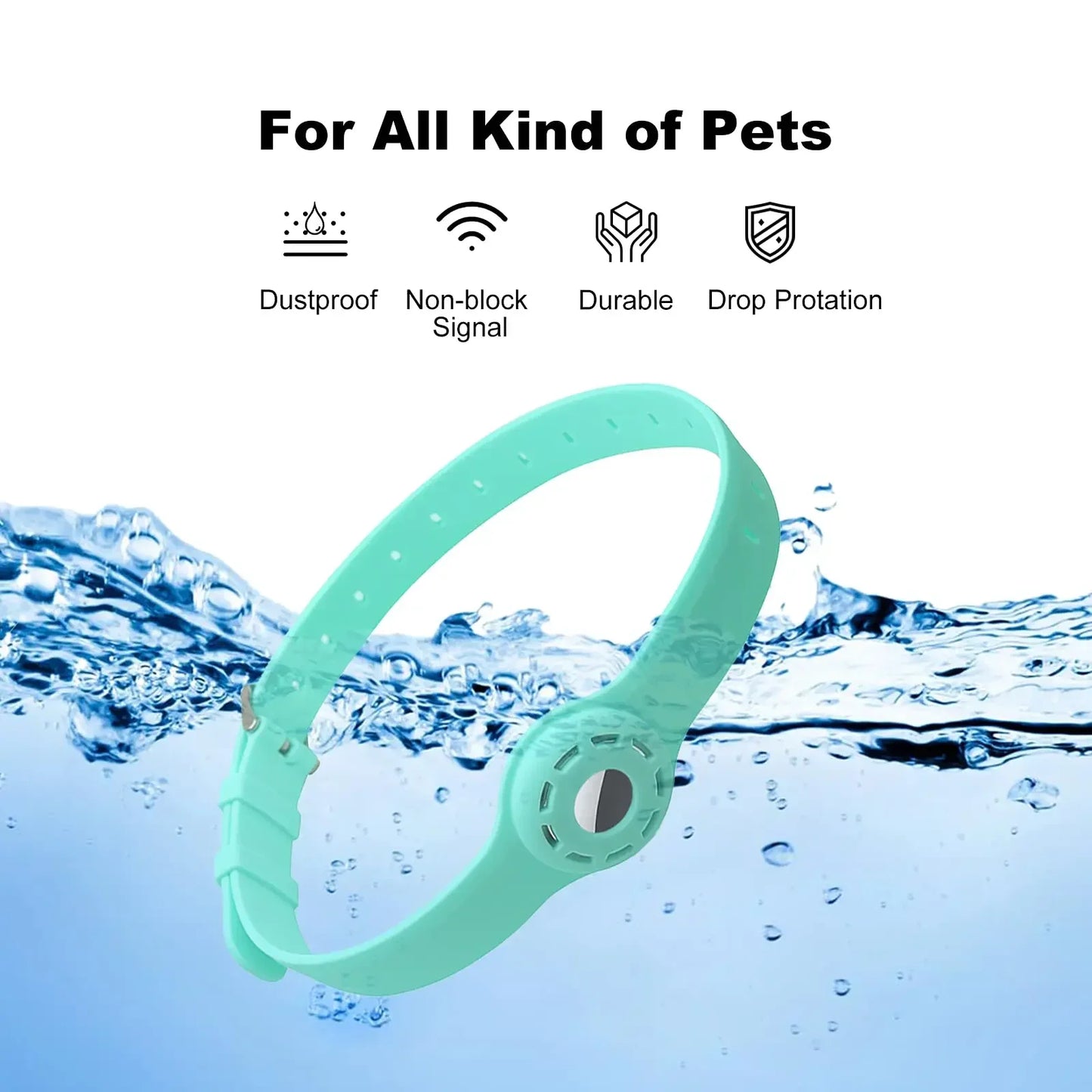 Silicone Anti-Lost Cat Collar for AirTag Tracker