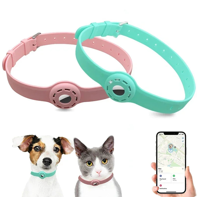 Silicone Anti-Lost Cat Collar for AirTag Tracker