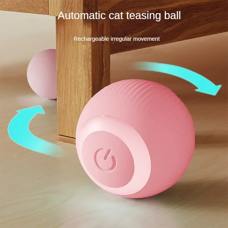 Automatic Moving Cats Toy Interactive Ball Rechargeable Rolling Electric Ball Home Pet Accessories Things for Supplies Cats toy