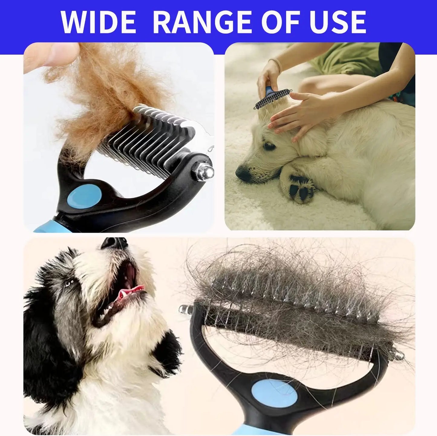YOUSE Deshedding Brush for Dogs and Cats Grooming Tool