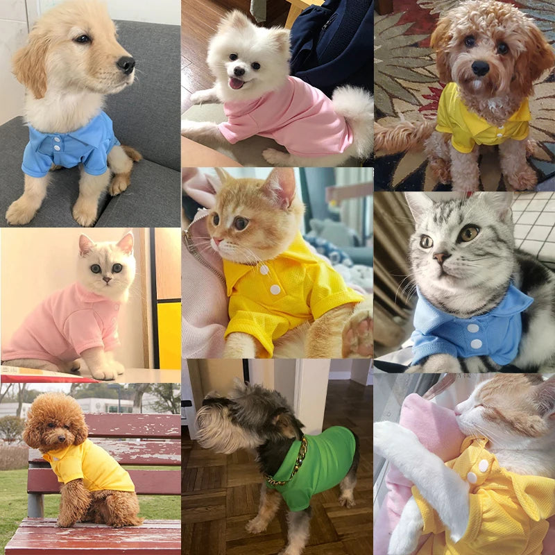 Doggyzstyle Summer Pet Vest Breathable Polo Shirt For Dogs