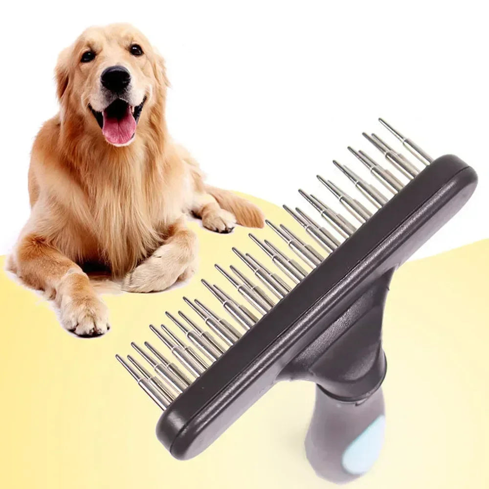 YTYIN Deshedding Dog Brush With Double Row Pins For Pets