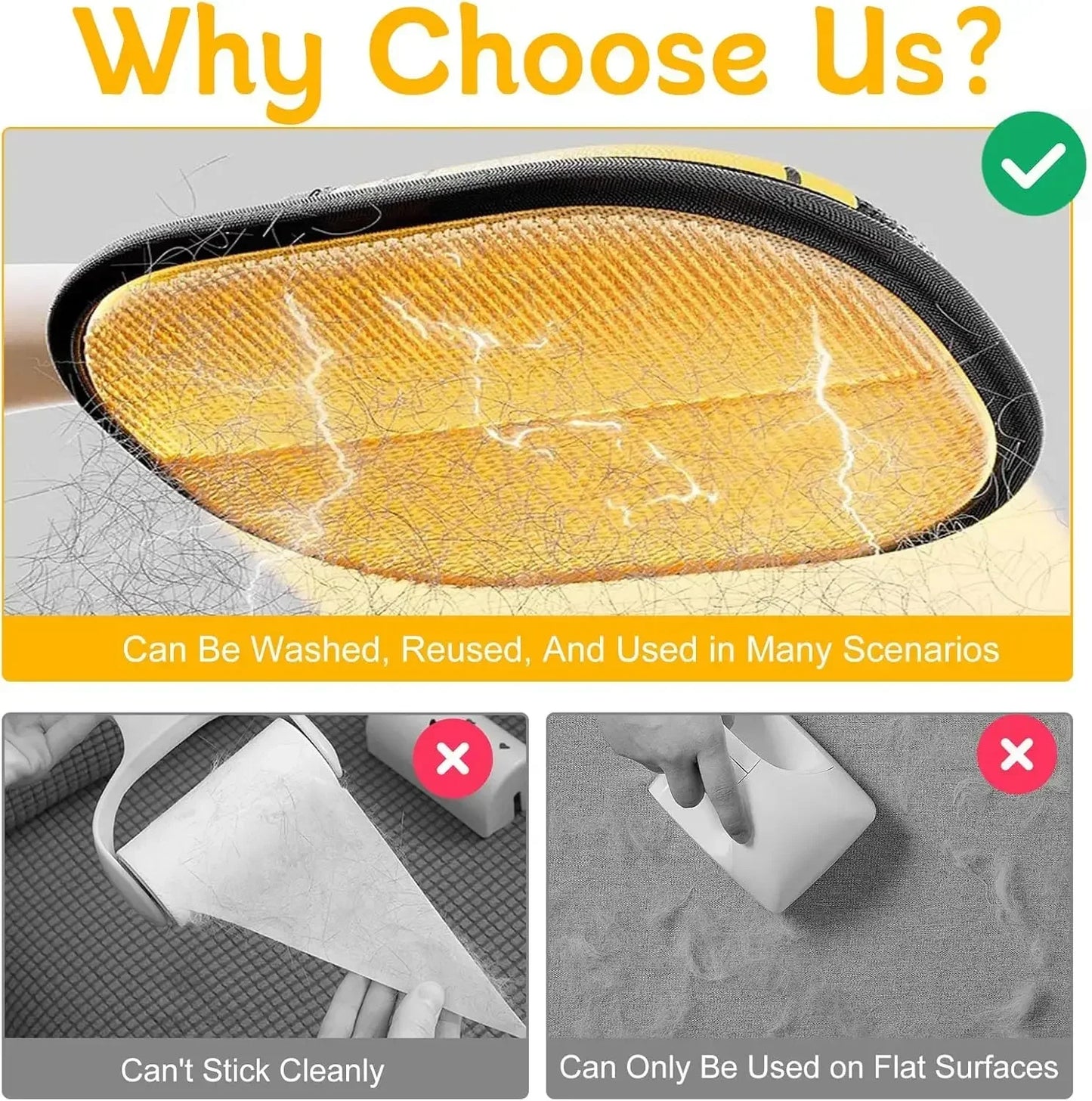 Pet Electrostatic Hair Removal Gloves For Sofa And Furniture