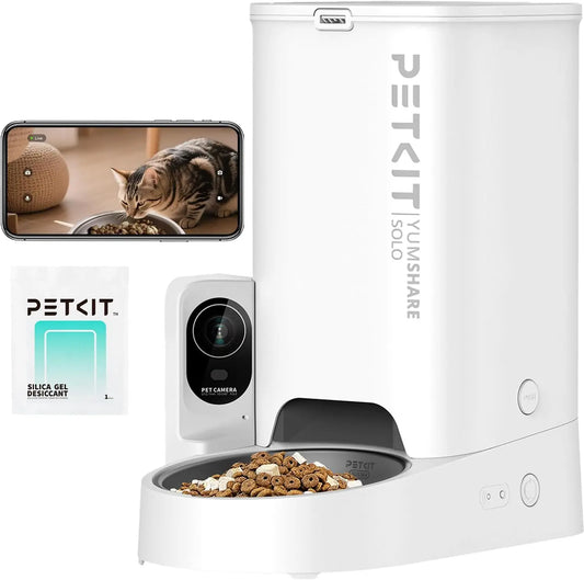 Automatic Pet Feeder With Camera, 1080P HD Video Night Vision