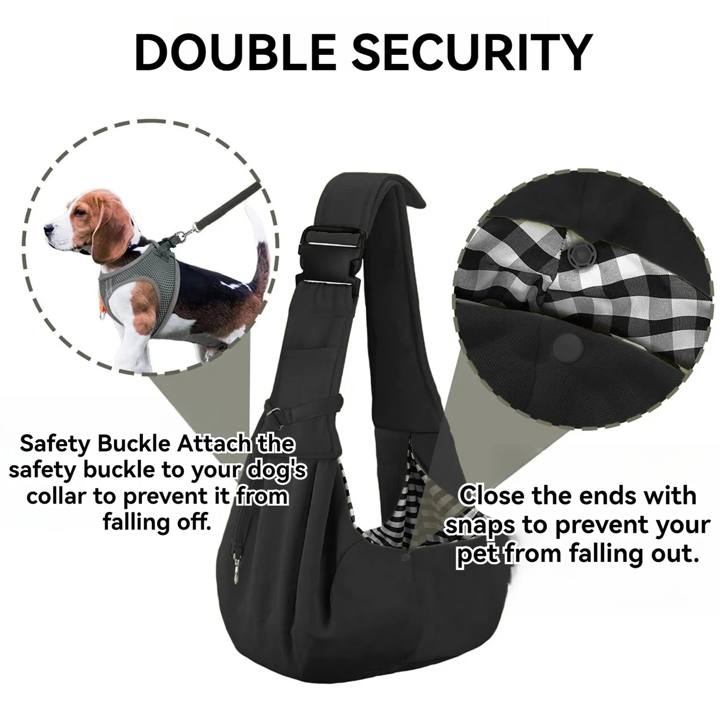 Small Pet Sling Carrier Hands Free Sling For Pets
