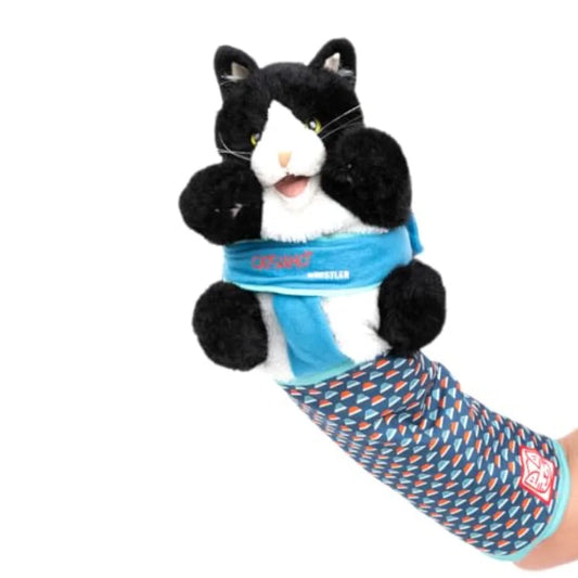 Cat Wrestling Glove Puppet Toy With Protective Sleeve And Catnip
