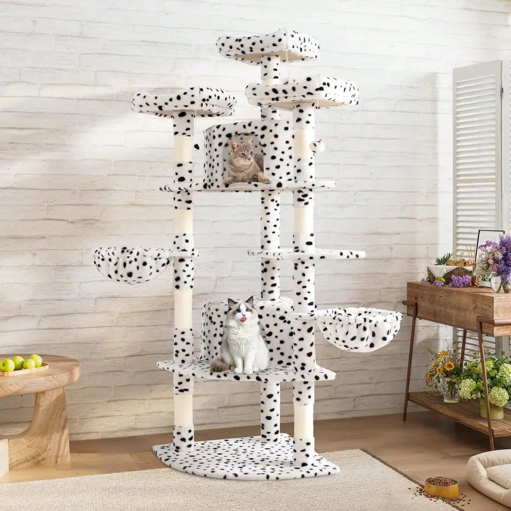 Cat Tree Indoor Multi-Level Corner Tower For Space Saving