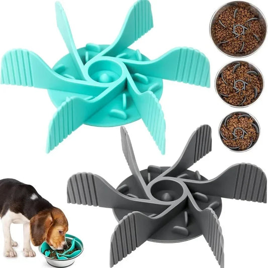 Pet Feeder Plugin With Powerful Suction Cup Slow Feeder