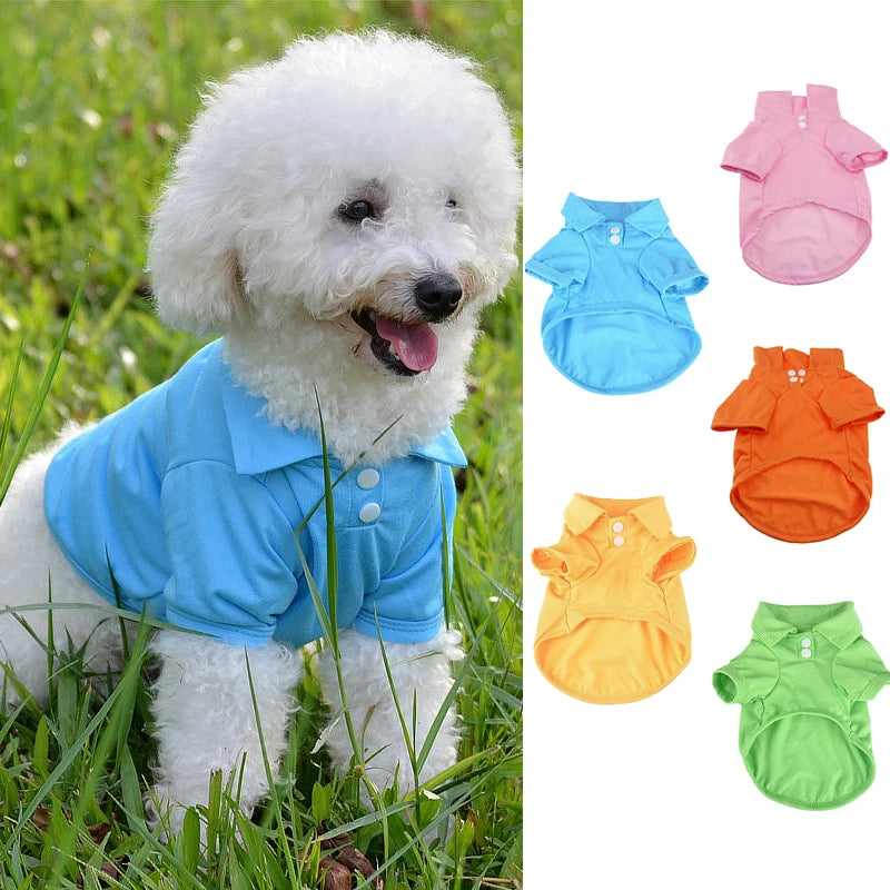 Doggyzstyle Summer Pet Vest Breathable Polo Shirt For Dogs