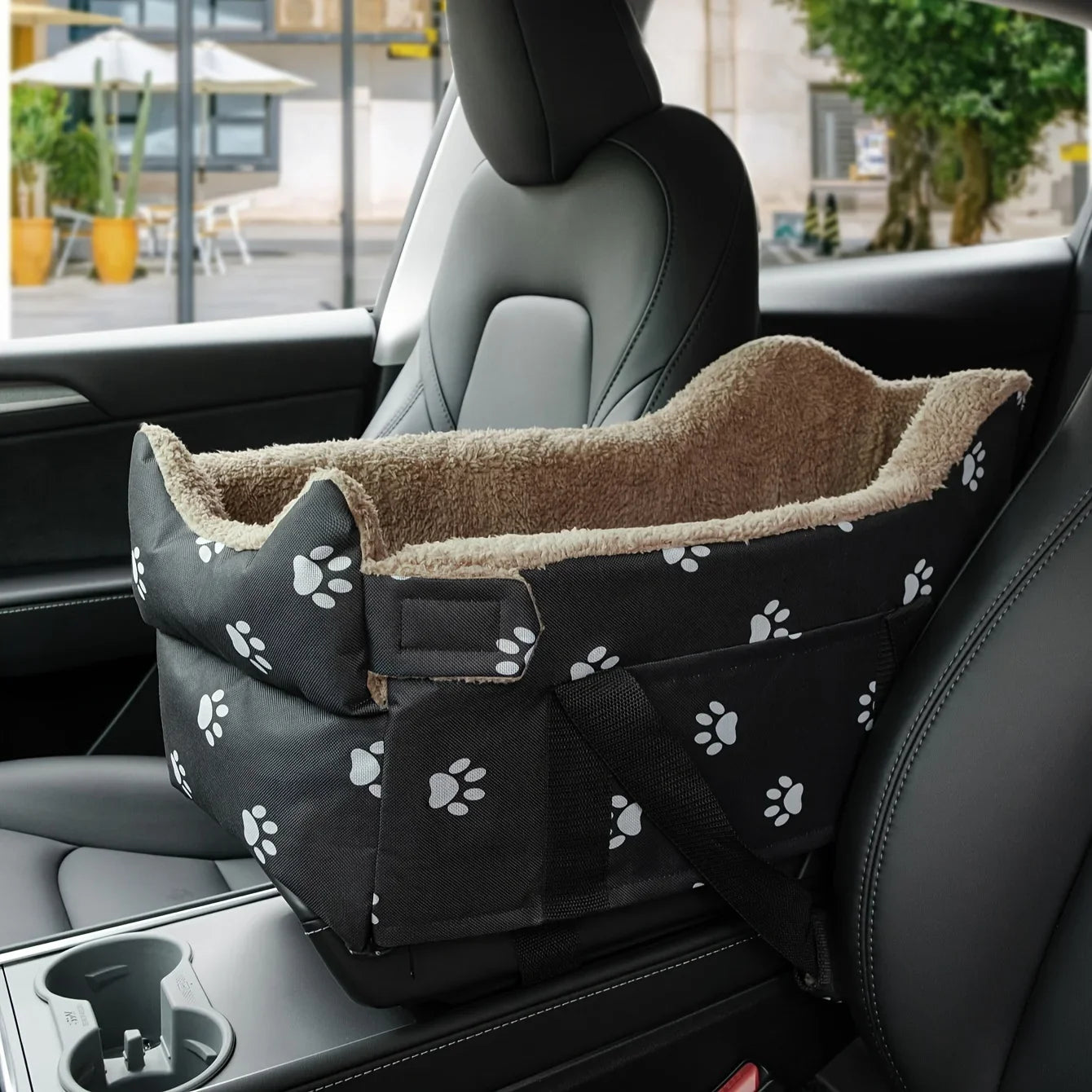 Cozy Portable Pet Booster Car Seat for Dogs and Cats