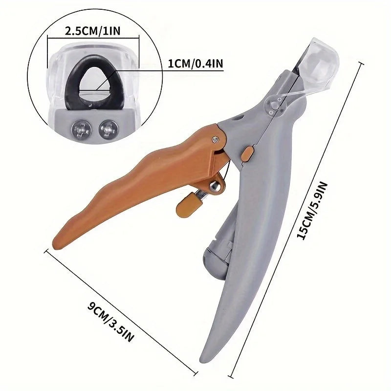 Pet Nail Clipper With Built-In LED Light And Steel Blades