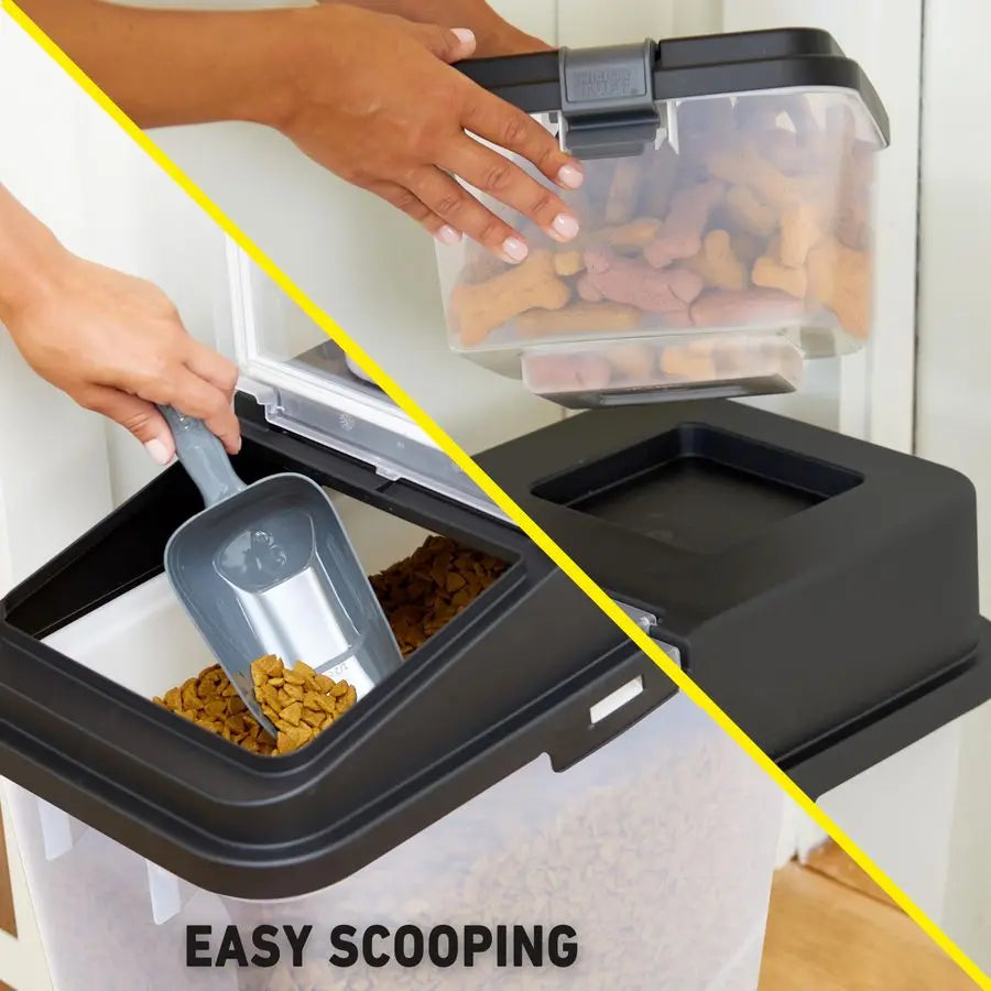 Airtight Dog Food Storage Set With Treat Container And Scoop