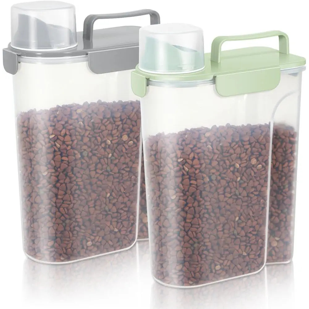 XMSJ Pet Food Storage Container With Snap Seals BPA Free